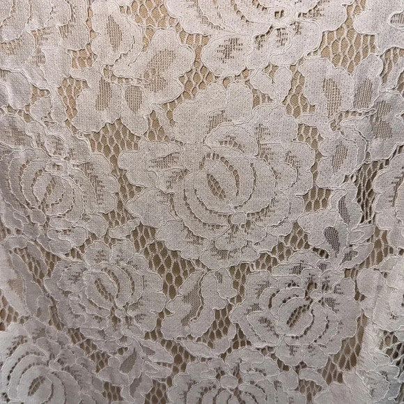 Lulu's White Ivory Lace Midi Dress Size Medium - Picture 7 of 8